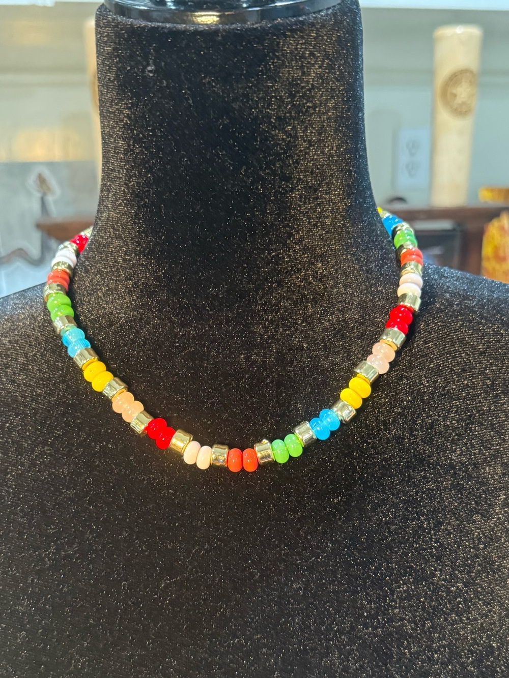 NWT Treasure Jewels Gummy Pop Multi-Color Gemstone Beaded Necklace